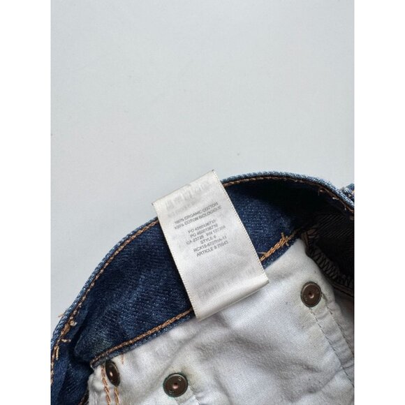 Aritzia DENIM FORUM Joni High Rise Loose 29L Dark Straight Leg Jeans, Size 24 - Picture 11 of 13